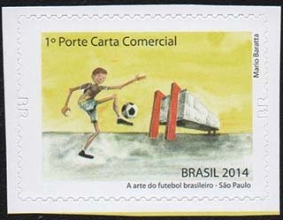 Stamp, Săo Paulo, Brazil,  , Football (Soccer)