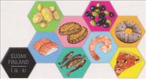Stamp, The changes in Everyday Finland, Finland,  , Food, Fishes