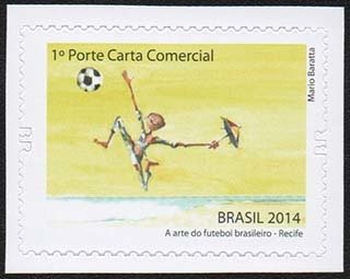 Stamp, Recife, Brazil,  , Football (Soccer)