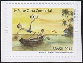 Stamp, Manaus, Brazil,  , Football (Soccer)
