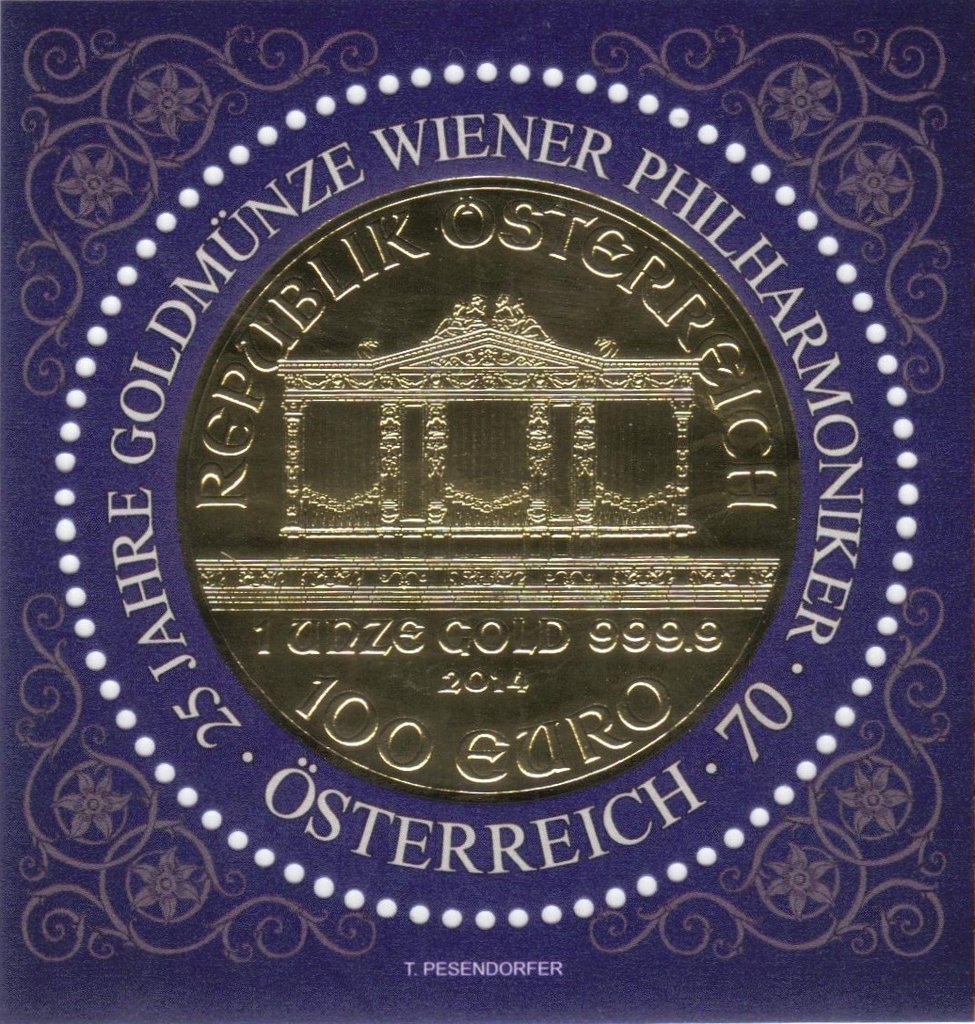 Coin Vienna Philharmonics, 25th anniversary