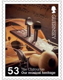 Stamp, The Chifournie, Guernsey,  , Musical Instruments, C.E.P.T.
