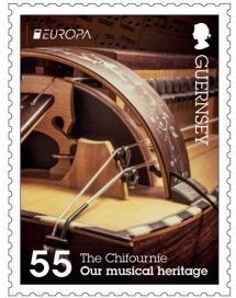 Stamp, The Chifournie, Guernsey,  , Musical Instruments, C.E.P.T.