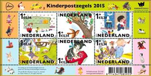 Souvenir Sheet, Nostalgic illustrations on the 2015 Children’s Welfare Stamp, Netherlands,  