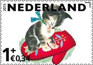 Stamp, Katie the Kitten, Netherlands,  