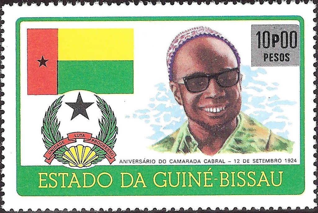 Stamp with Surcharge - Anniversary of Amilcar Cabral