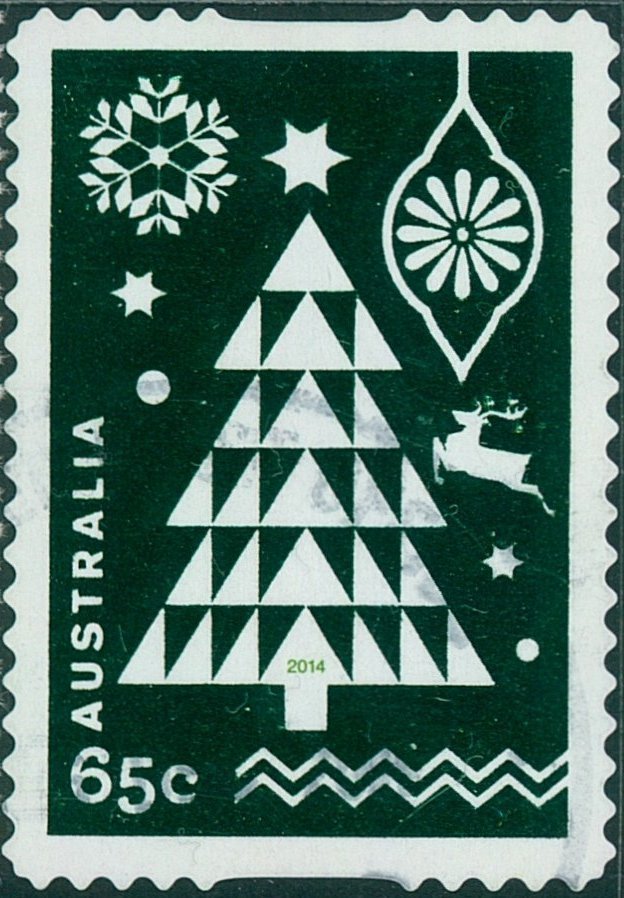 Tree with Dark Green Foiled background