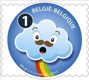 Stamp, Little Faces: Surprised, Belgium,  