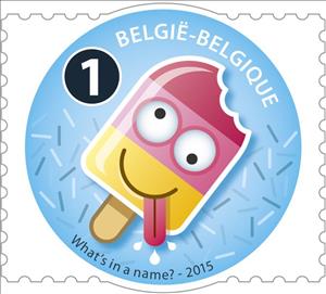 Stamp, Little Faces: Happy, Belgium,  