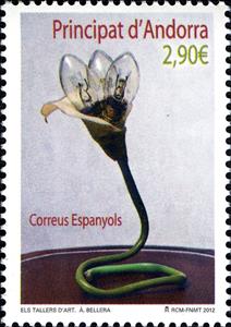 Stamp, The art workshops, Andorra, Spanish Administration,  , Art