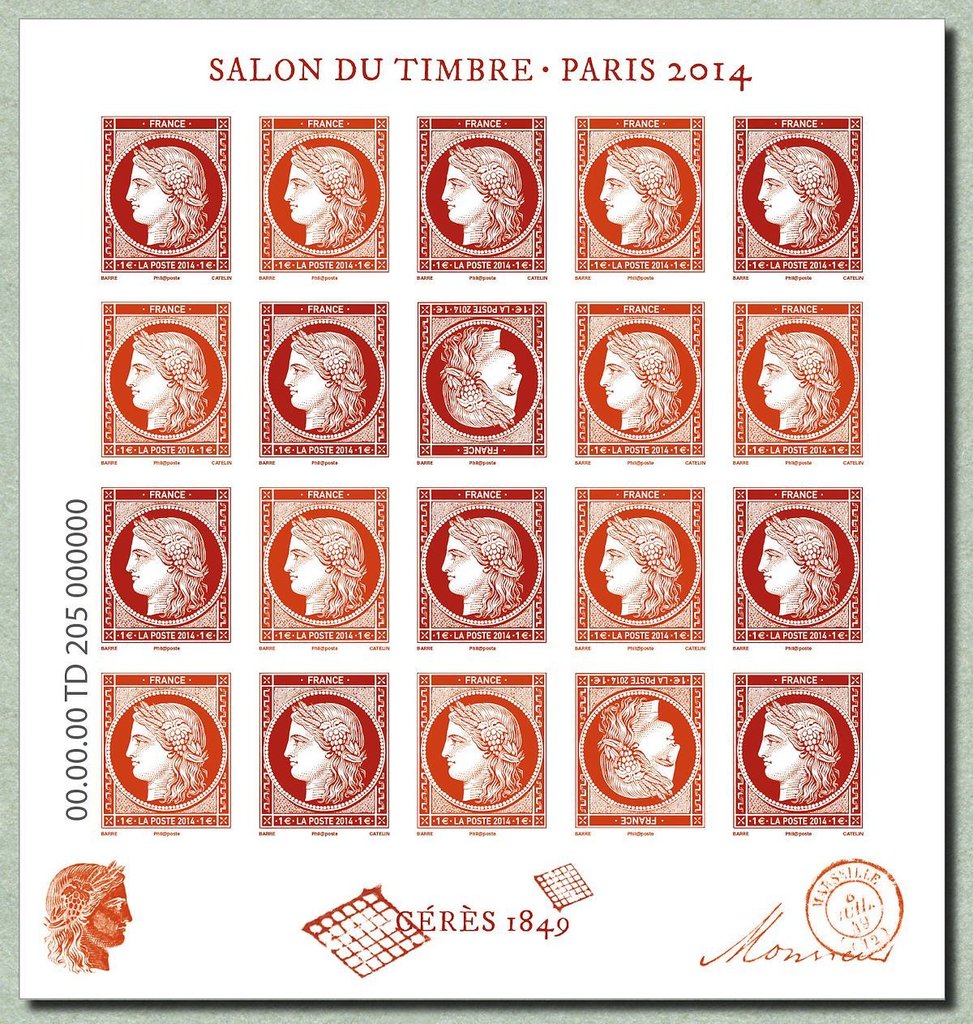 Stamp Salon - Paris 2014 - 1849 Ceres