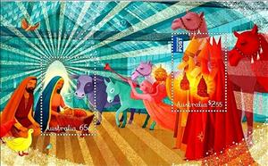Souvenir Sheet, Christmas, Australia,  , Christmas, Religion, Christian