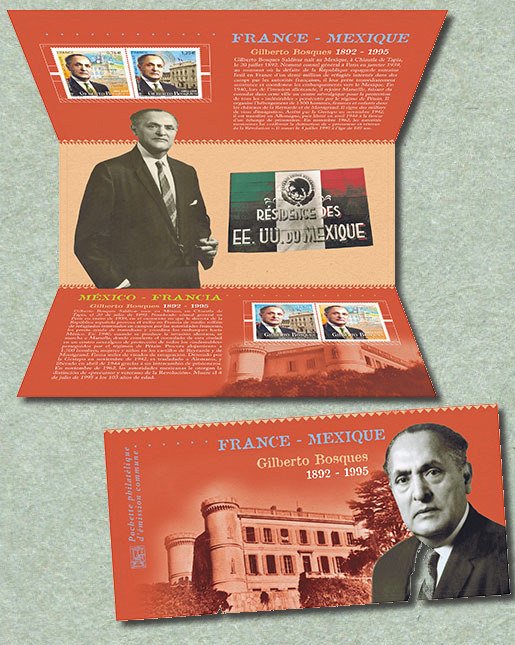 Gilberto Bosques 1892 - 1995 - Pocket philatelic souvenir