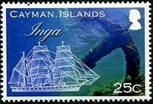 Stamp, Inga, Cayman Islands,  , Shipwrecks