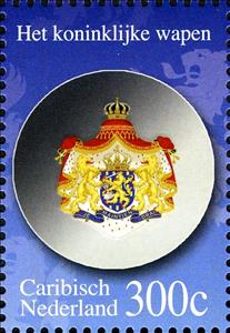 Stamp, Coat of Arms, Caribbean Netherlands,  