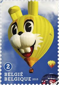 Stamp, Balloon Funny Bunny, Belgium,  , Air Balloons