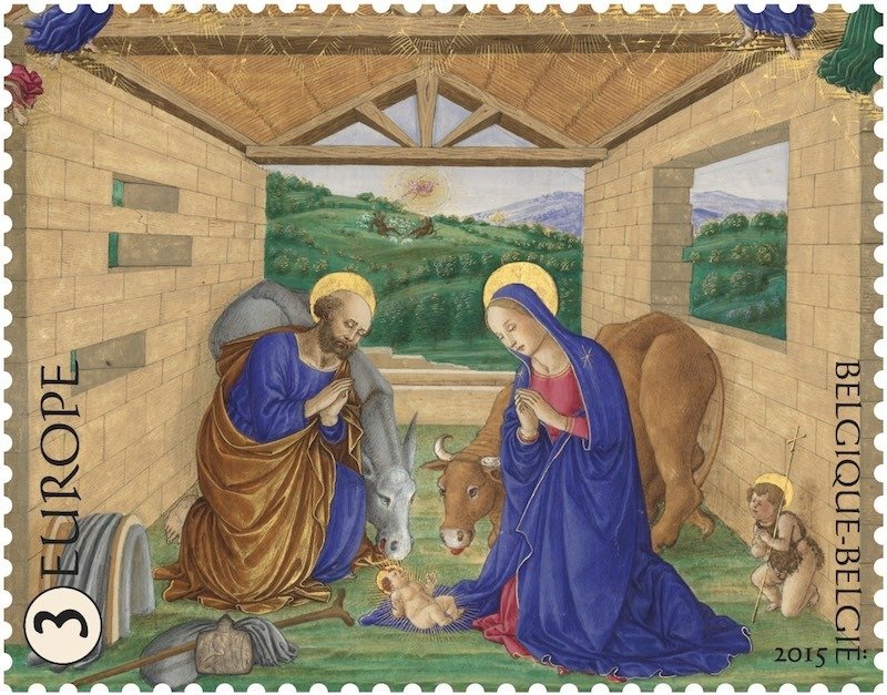 The Nativity from the Urbino Bible (1478)