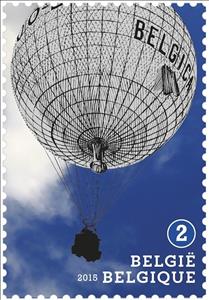 Stamp, Balloon "Belgica" of Ernest De Muyter, Belgium,  , Air Balloons