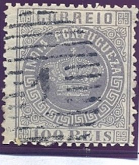 Stamp, Crown, India, Portuguese,  