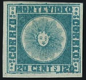 Stamp, Allegory of the sun, Uruguay,  , Sun