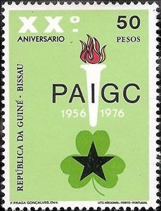 Stamp, Twentieth Anniversary of P.A.I.G.C., Guinea-Bissau,  