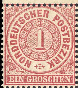 Stamp, Numeral in circle, German States,  