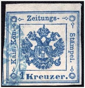 Revenue Stamp, Newspaper revenue stamp, Austria,  