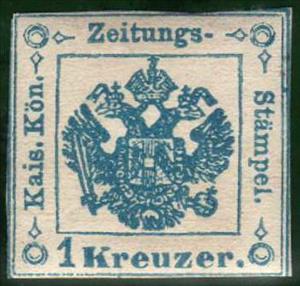 Revenue Stamp, Newspaper revenue stamp, Austria,  