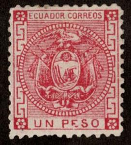 Stamp, Coat of arms, Ecuador,  
