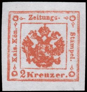 Revenue Stamp, Newspaper revenue stamp, Austria,  
