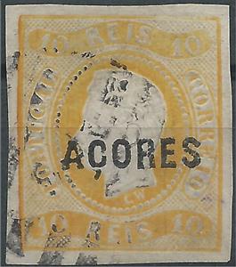 Stamp, King Luis I - Imperforated, Azores,  