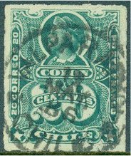 Stamp, Christopher Columbus (1451-1506), Chile,  