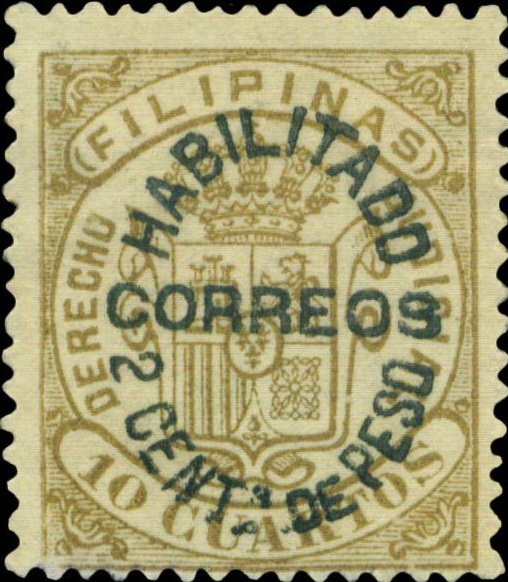 Revenue stamp - black surcharge