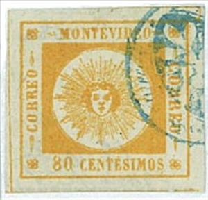 Stamp, Allegory of the sun, Uruguay,  , Sun