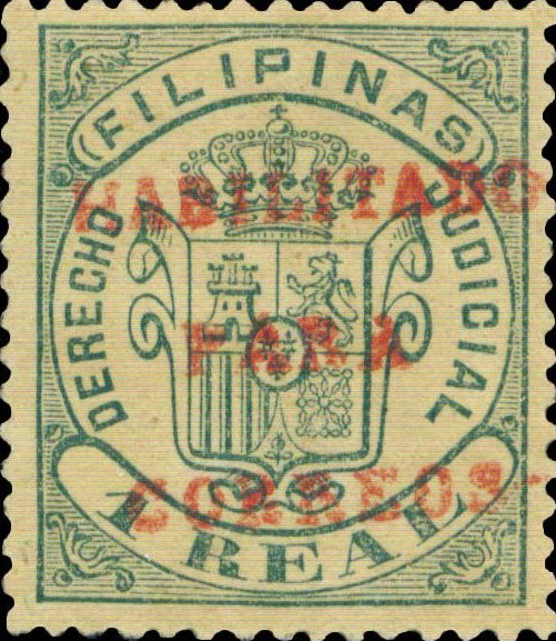 Revenue stamp - red surcharge