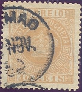 Stamp, Crown, India, Portuguese,  