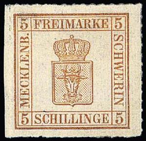 Stamp, Crowned arms, German States,  