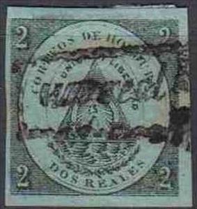 Stamp, Surcharge, Honduras,  , Coats of Arms