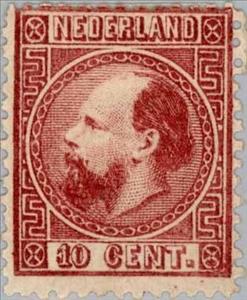 Stamp, King William III (1817-1890), Netherlands,  , Heads of State, Kings