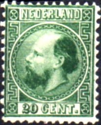 Stamp, King William III (1817-1890), Netherlands,  , Heads of State, Kings