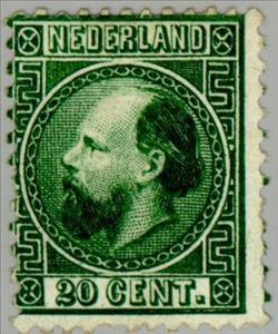 Stamp, King William III (1817-1890), Netherlands,  , Heads of State, Kings