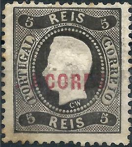 Stamp, King Luis I - Type of 1867, Azores,  