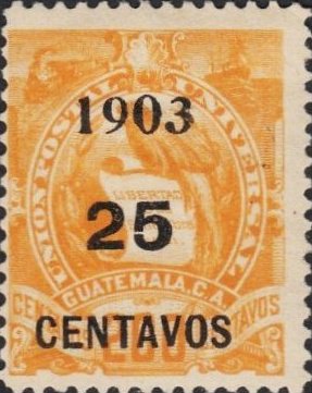 Coat of arms with overprint