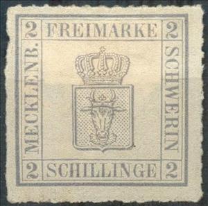 Stamp, Crowned arms, German States,  