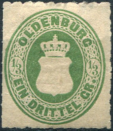 Coat of arms in oval