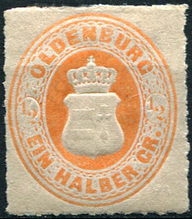 Coat of arms in oval