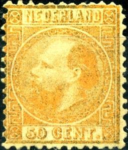 Stamp, King William III (1817-1890), Netherlands,  , Heads of State, Kings