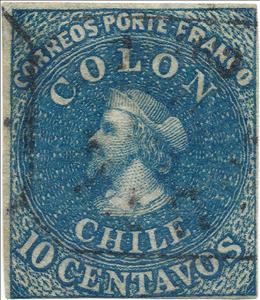 Stamp, Christopher Columbus (1451-1506), Chile,  