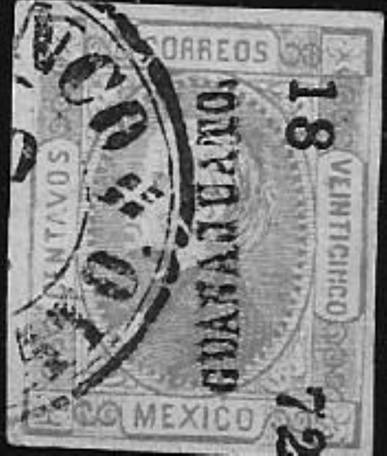 Hidalgo,overprint on moire paper