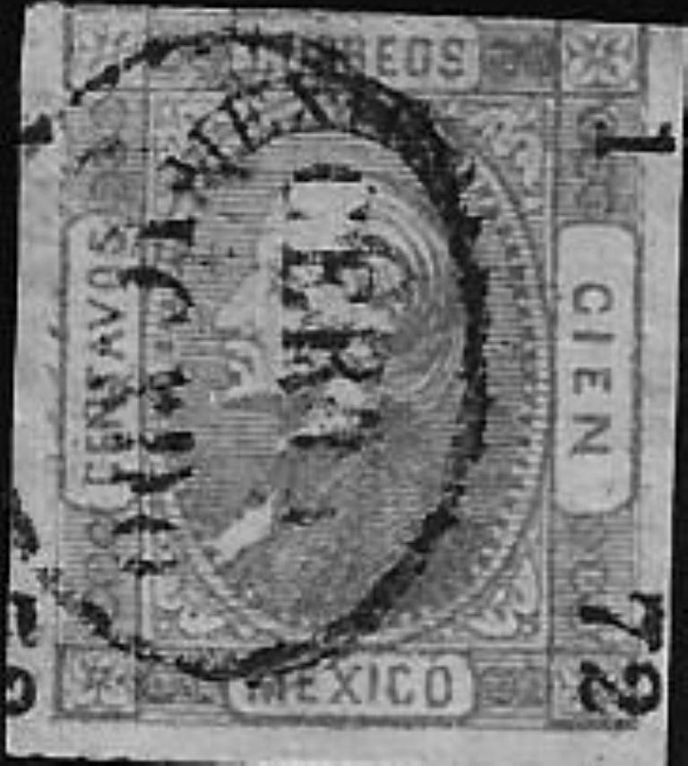 Hidalgo,overprint on moire paper